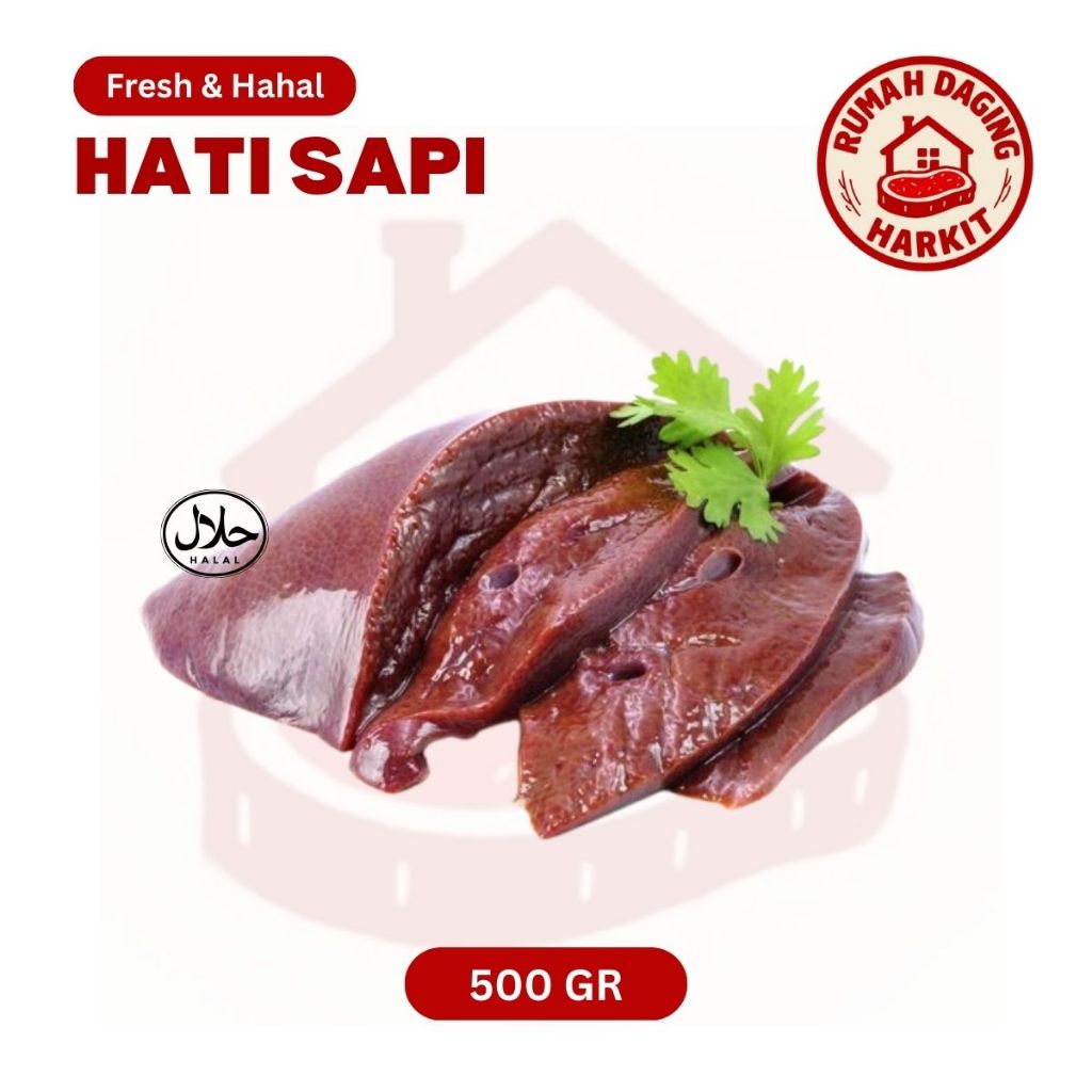 

Hati Sapi Premium Fresh 500gr Kab Tangerang
