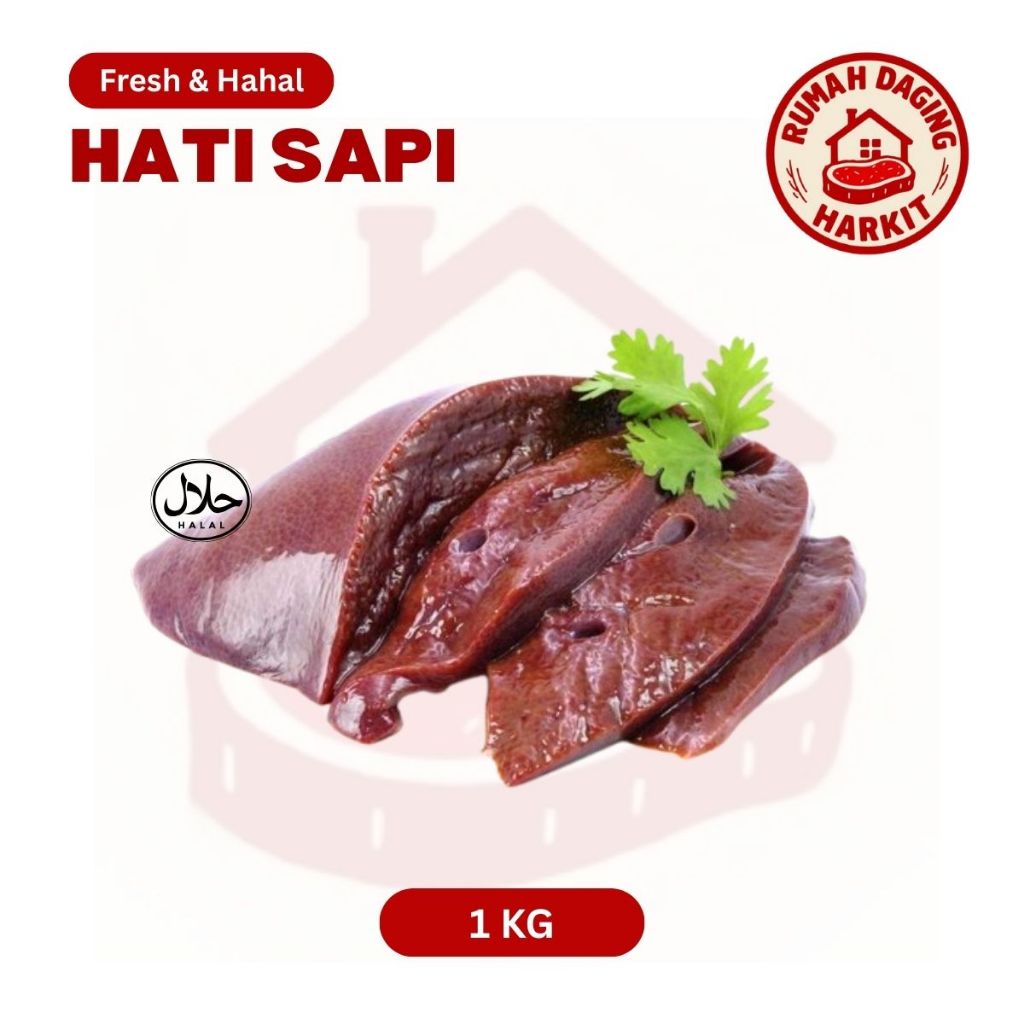 

Hati Sapi Premium Fresh - Hati Sapi Segar - Hati Sapi - Hati Frozen 1kg