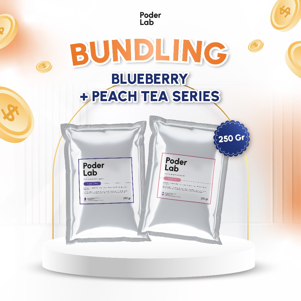 

Poderlab Bundling Blueberry + Peach + Lemongrass 250ml Tea Series