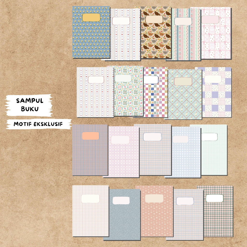 

Sampul Buku Aesthetic | Sampul Buku Sekolah (isi 10)