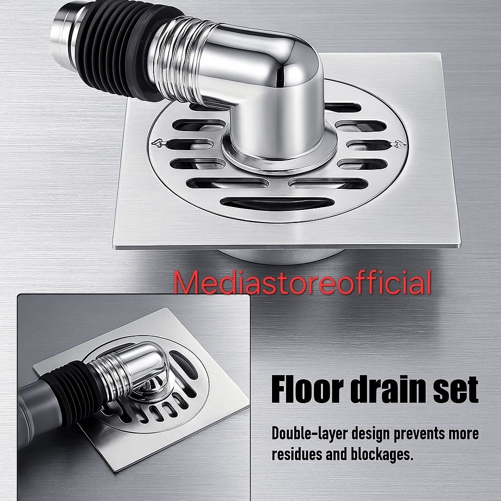 Floor drain Mesin Cuci Stainless/Floor Drain Mesin Cuci + Konektor