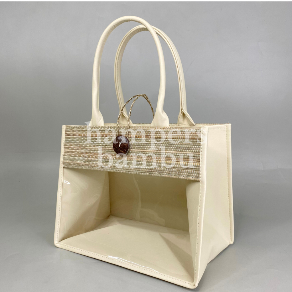 Tas Mendong Sedang / Tas Pandan Mendong / Tas Hampers Kue Kering