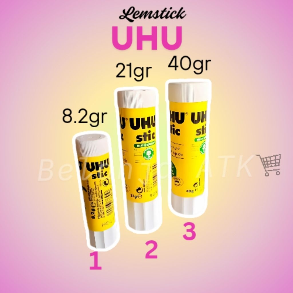 

[satuan] UHU Lem Stick 8.2gr/21gr/40gr/kecil/sedang/besar