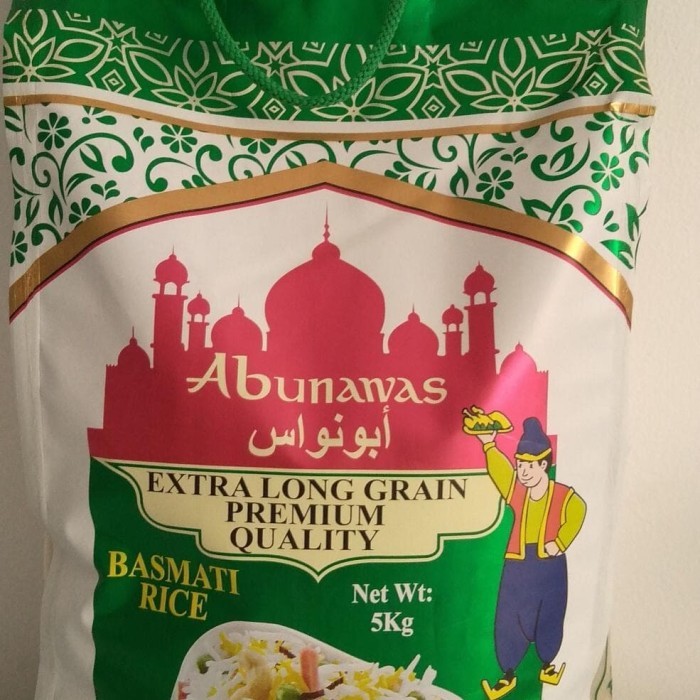 

Beras Basmati ABU NAWAS Kemasan Asli 5kg Original Premium Basmati