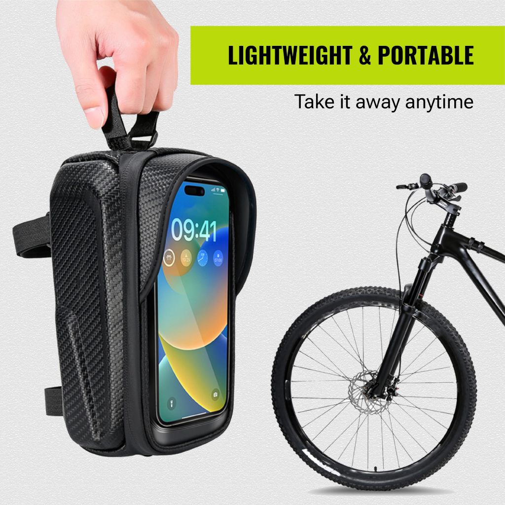 Tas Frame Sepeda Waterproof Tas Hp Touchscreen Depan Sepeda Mtb & Roadbike