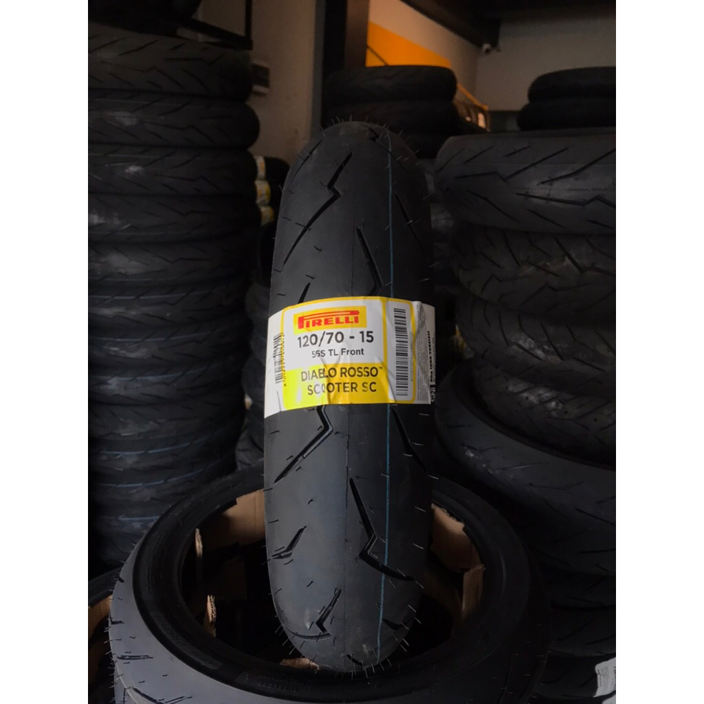 BAN PIRELLI DIABLO ROSSO SCOOTER SC 120/70-15 BAN DEPAN XMAX PIRELLI ROSSO SCOOTER SC 120/70-15