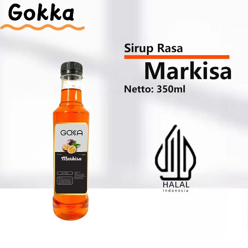 

GOKKA Flavored Syrup 350ml Sirup / Sirup Markisa / Minuman Sirup Sertifikasi Halal