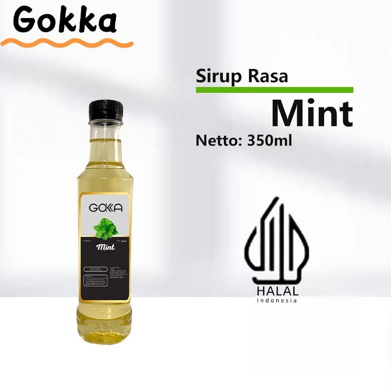

GOKKA Mint Syrup 350ml - HALAL Sirup Mint
