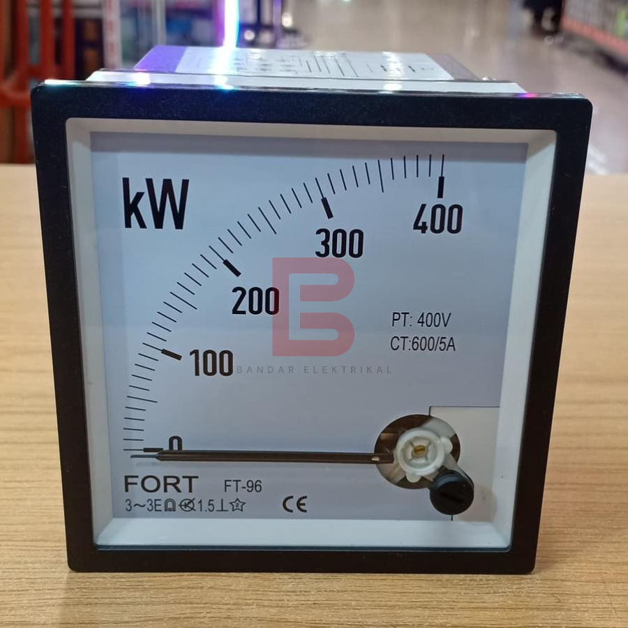 FORT KW Meter 400 96 x 96 Kilowatt Meter Via CT FT-96KW