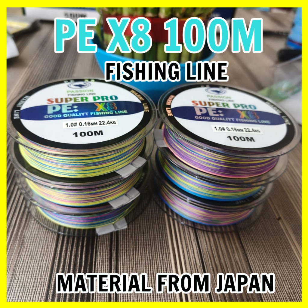 senar pe X8 TOP leader 100meter kuat halus cocock buat casting senar pe x8 multico