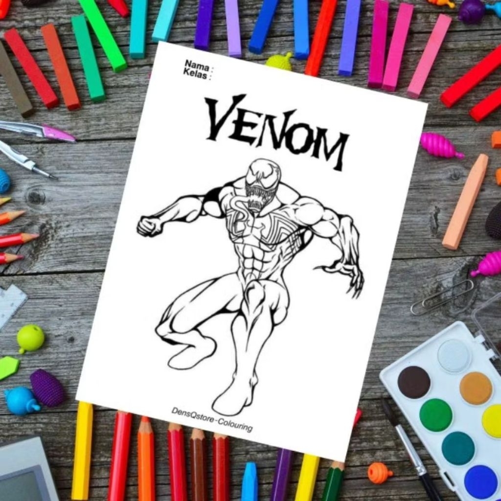 

KERTAS GAMBAR MEWARNAI TEMA VENOM ISI 10 LEMBAR GAMBAR BERBEDA / KERTAS GAMBAR TEBAL / PAUD / SD / TK