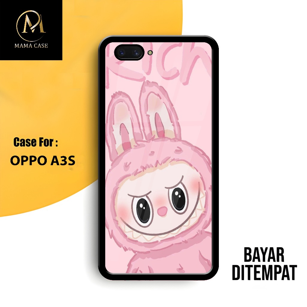 Case Hardcase OPPO A3S A1K F5 F7 F9 A5S A12 REALME C1 C2 Casing Motif Boneka Labubu - Case Terlaris 