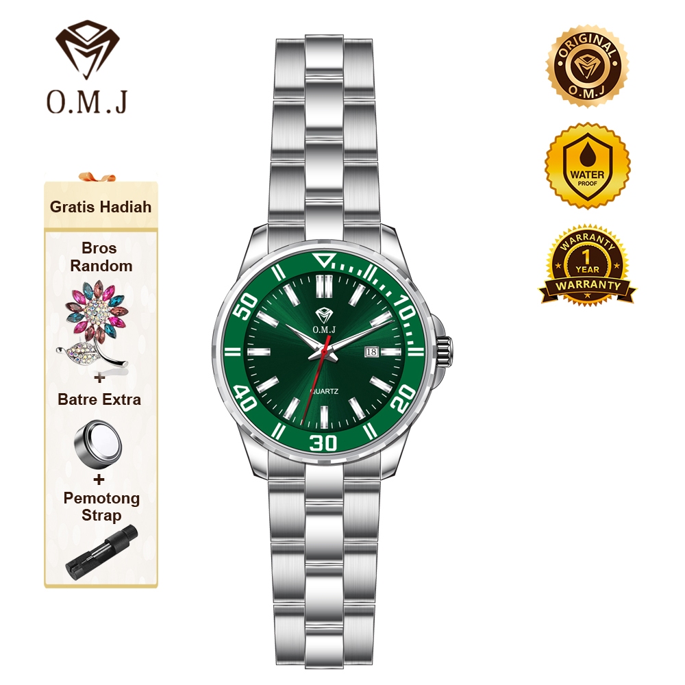 OMJ M043 Jam Tangan Pria Watch Original Premium Anti Karat Water Stainless Steel Model KW Super ROLE