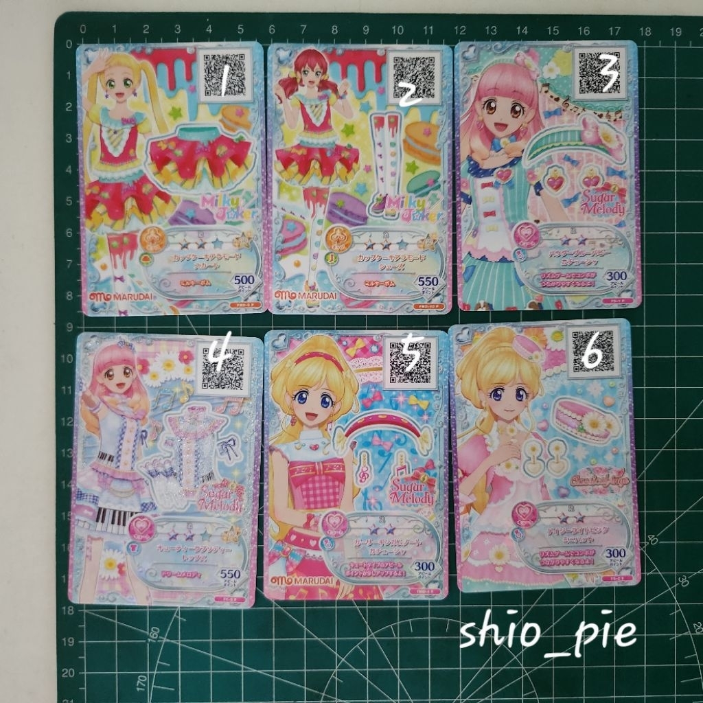 kartu original japan Aikatsu friends card R rare cute pop Milky Joker sugar melody classical angel