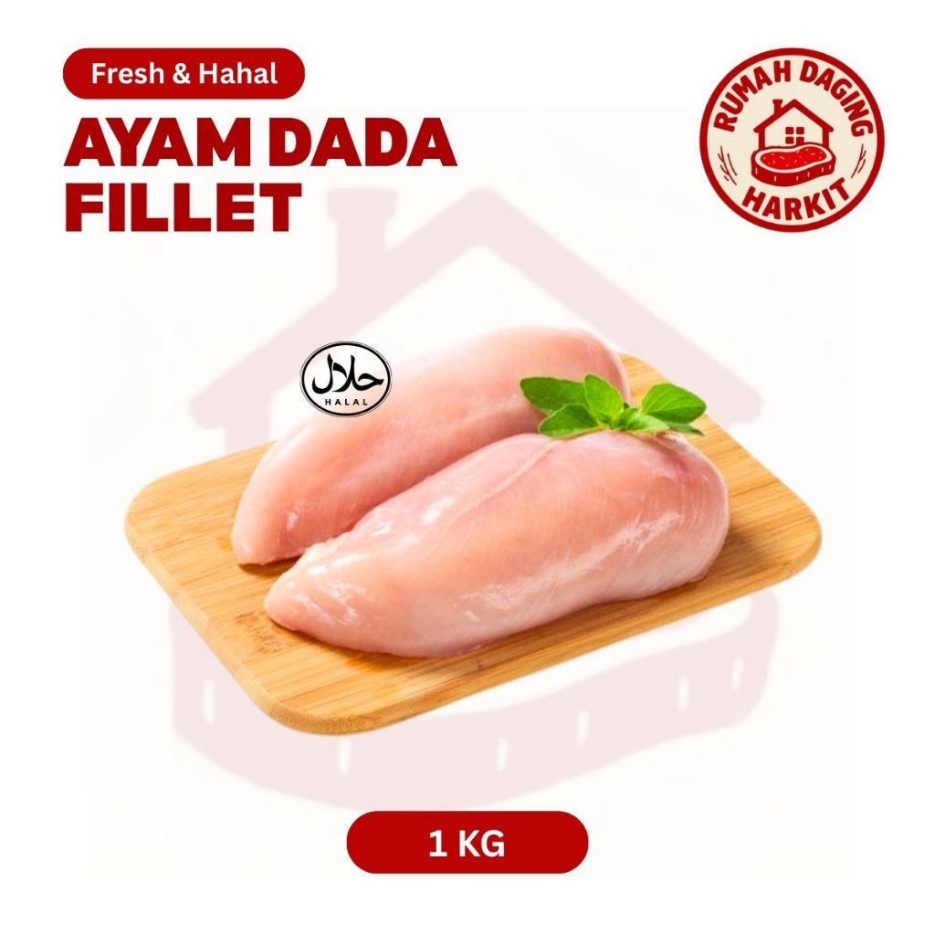

Daging Ayam Dada Fillet Bonelles Fresh - Ayam Frozen - Dada Ayam Segar 1 Kg