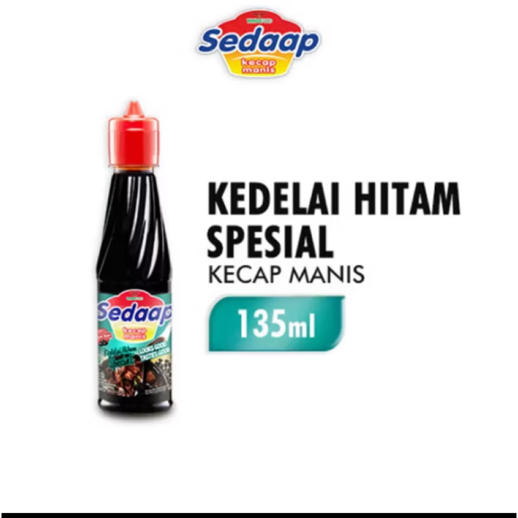 

Kecap Manis Sedaap 135ml – Kedelai Hitam Spesial, Rasa Lebih Kaya & Pekat!
