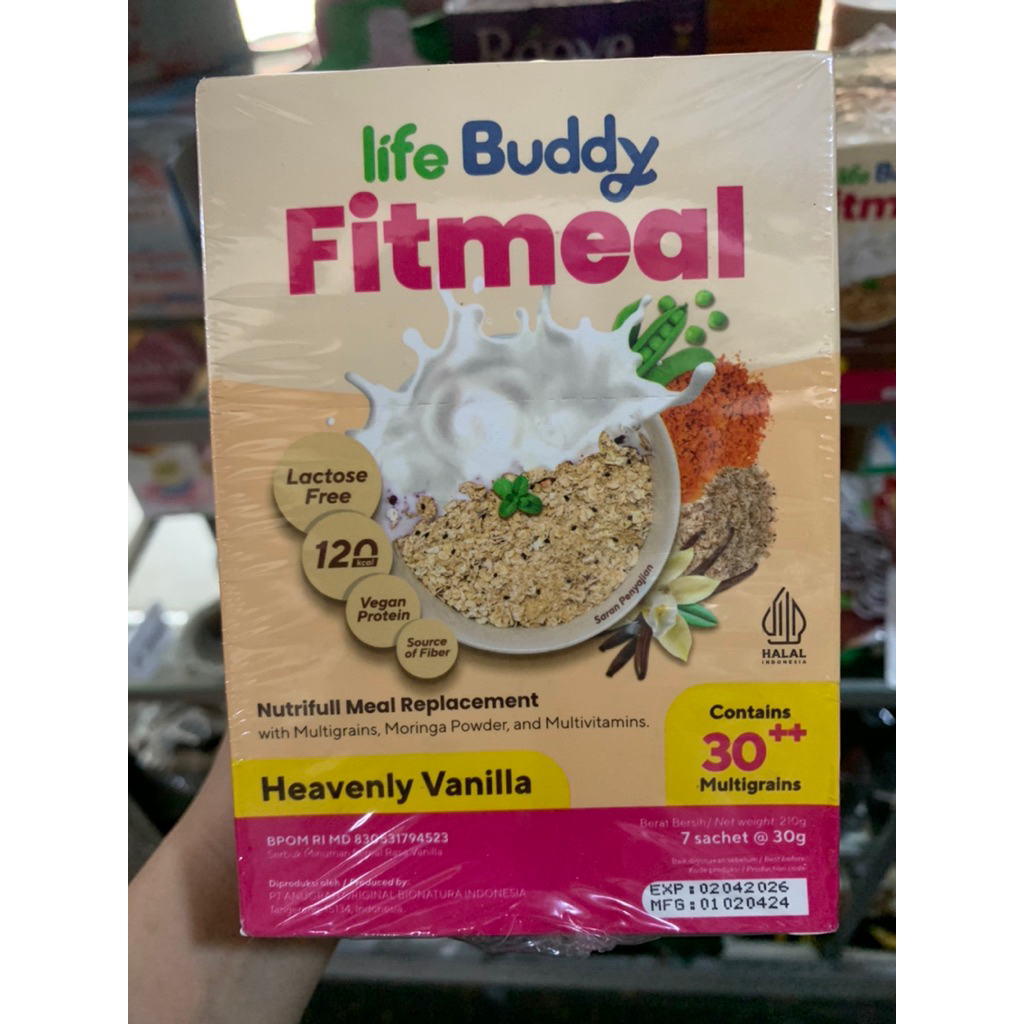 

Minuman Serbuk (exp04.26 Minus Dus) Life Buddy Fitmeal Serbuk Minuman Sereal isi 7 Sachet