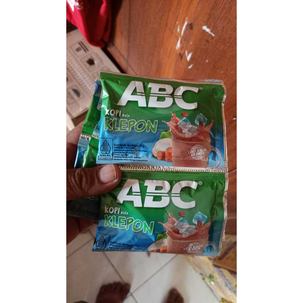 

Kopi ABC Klepon 10 Sachet x 25Gram Larut Dengan Air Dingin