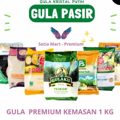 

Gula Pasir Premium All Merk ROSEBRAND - PSM - SIMANIS - GULAVIT - GULAKU - GMP