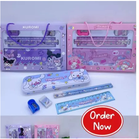 

TEMPAT PENSIL SET KARAKTER SANRIO KUROMI / KOTAK PENSIL + SERUTAN / TEMPAT PENSIL / PENCIL CASE SANRIO MELODY KUROMI