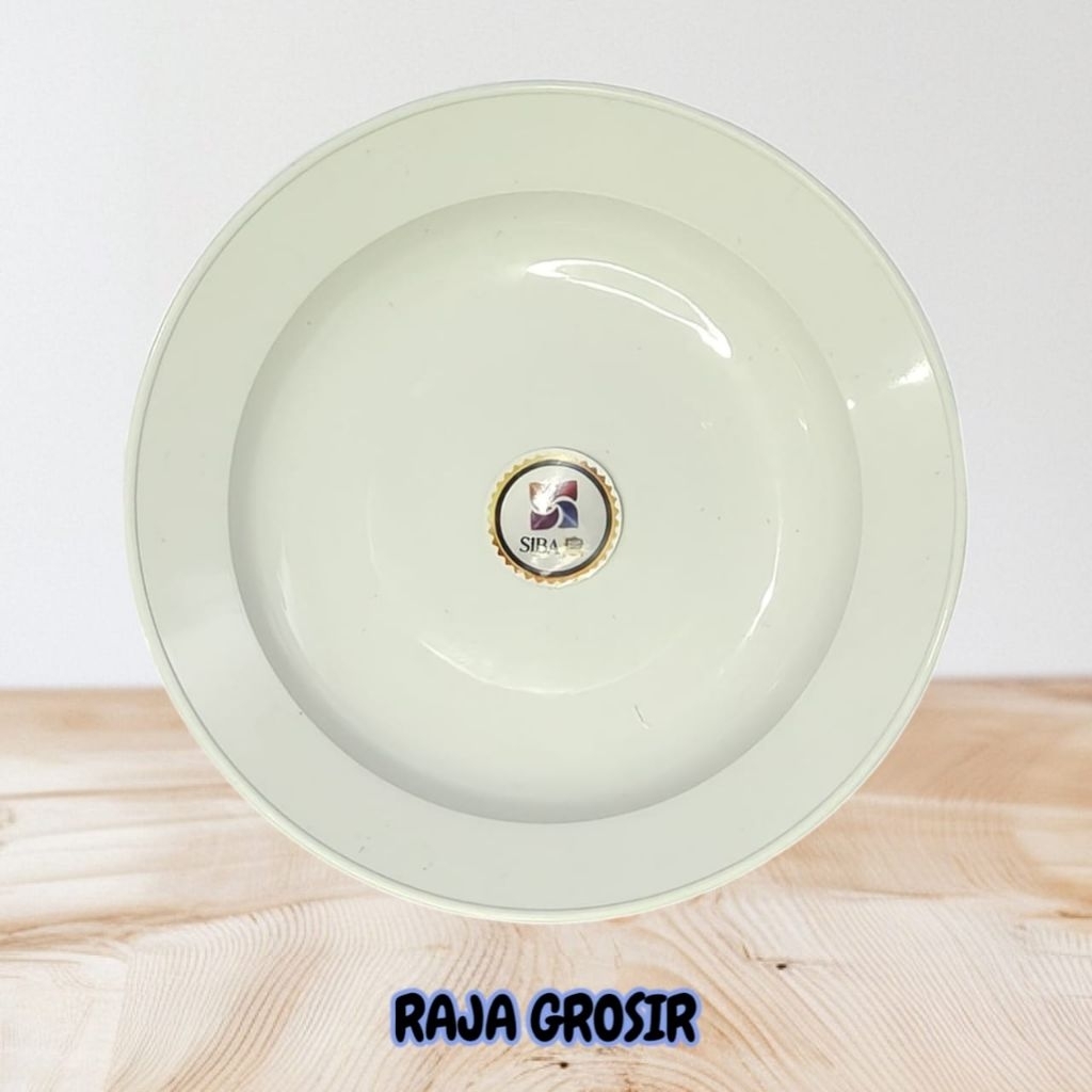 PIRING PLASTIK 7 [1 LUSIN] FOOD GRADE WARNA PUTIH