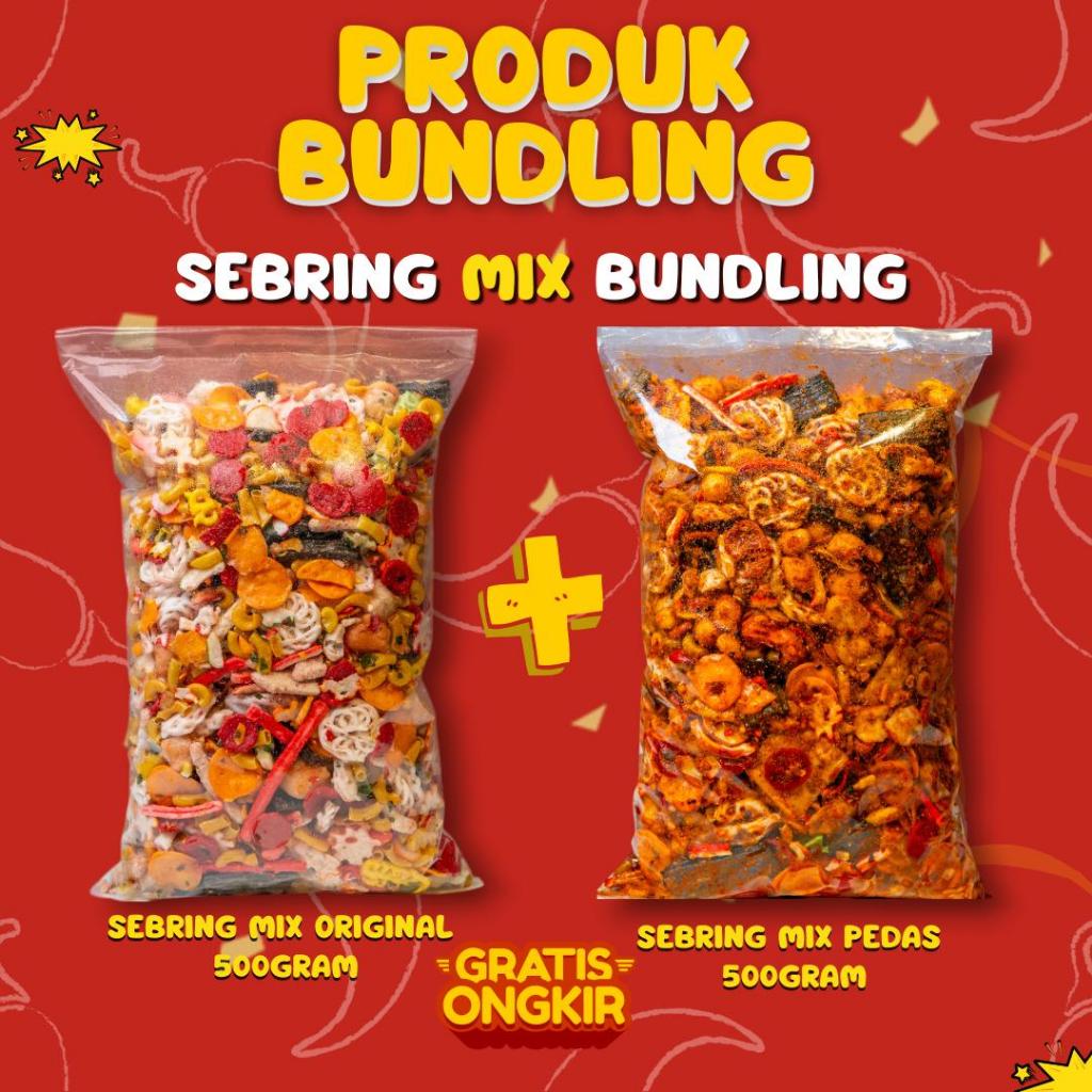 

BUNDLING SEBRING KERUPUK MIX PEDAS 500GR + ORIGINAL 500GR