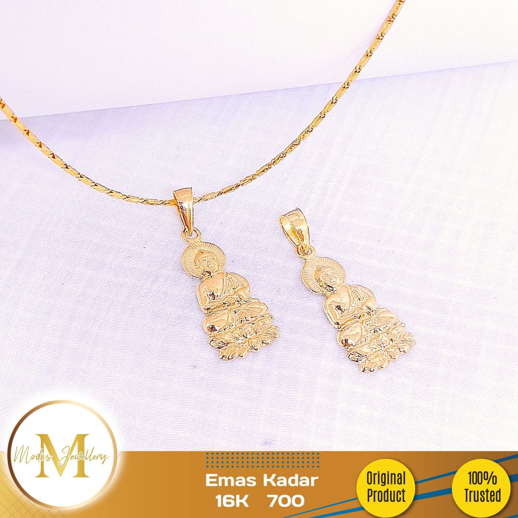 MODIS JEWELLERY - Liontin Dewi Kwan Im Kuning - Emas 16k  700