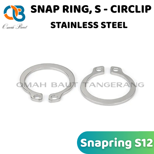 Snapring Stainless S12 Snap ring S12 Stainless Steel
