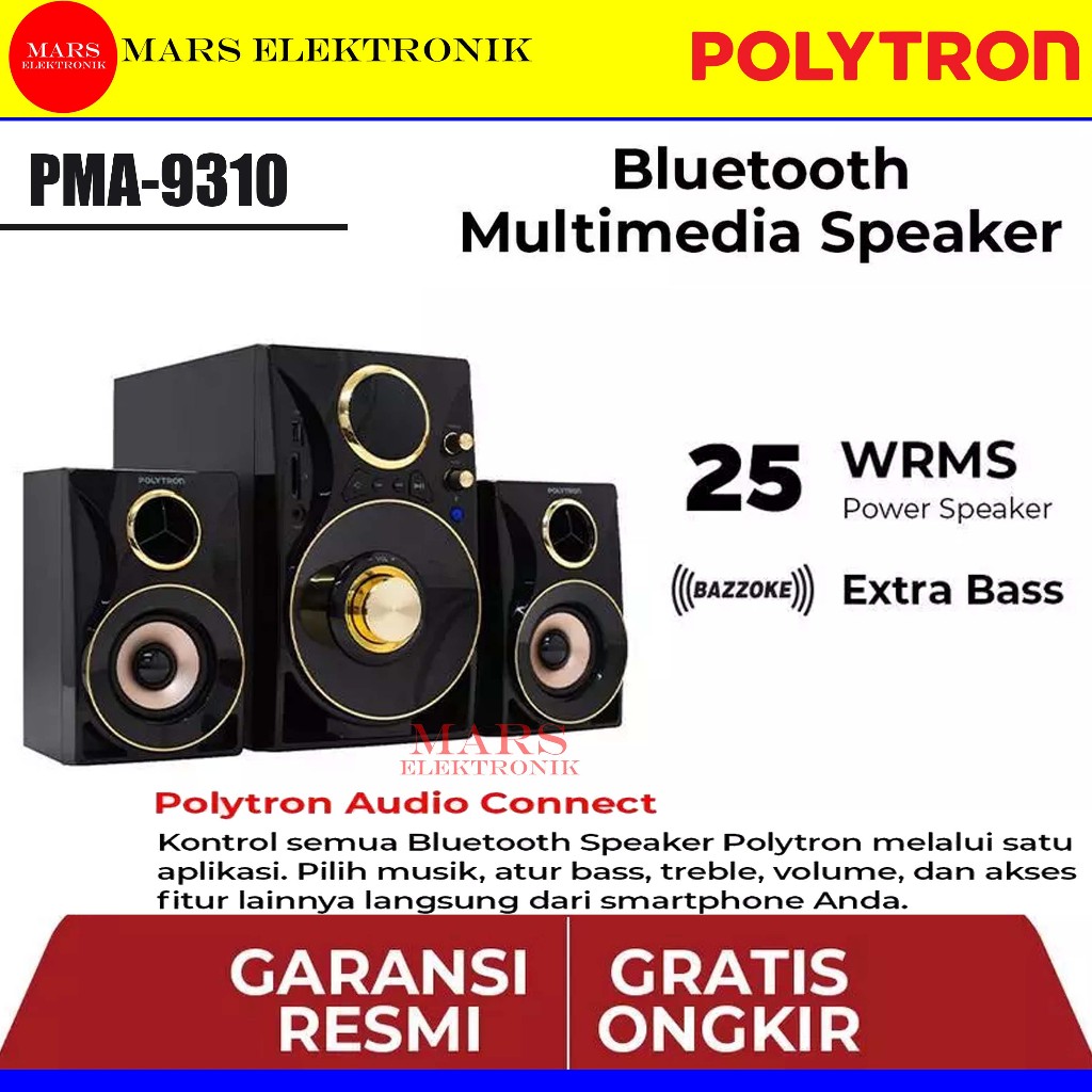 SPEAKER POLYTRON PMA-9310 - MULTIMEDIA - BLUETOOTH PMA-9310 - POLYTRON SPEAKER PMA 9310 - READY