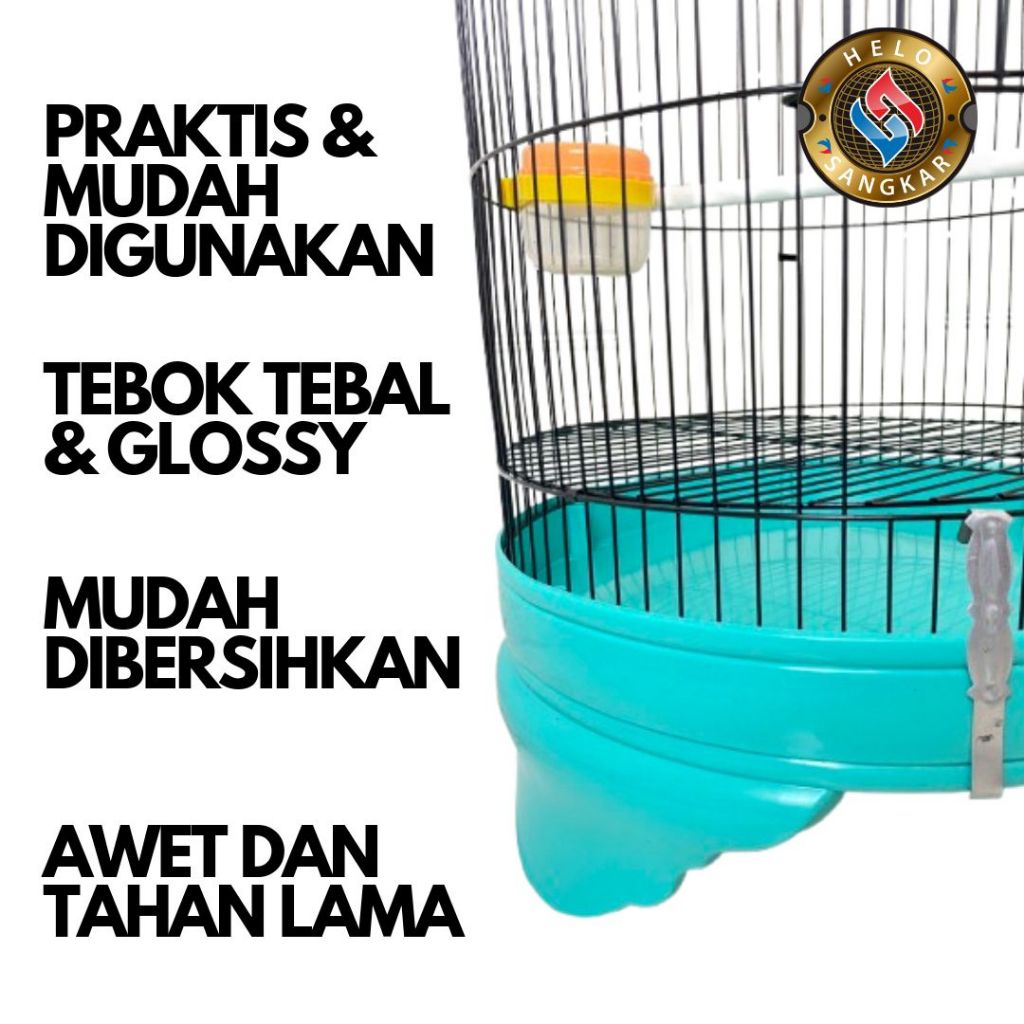 SET SANGKAR LOVEBIRD MINION TANGGUNG PVC OVAL / KAPSUL BESI KANDANG LOVEBIRD SANGKAR BURUNG LOVE