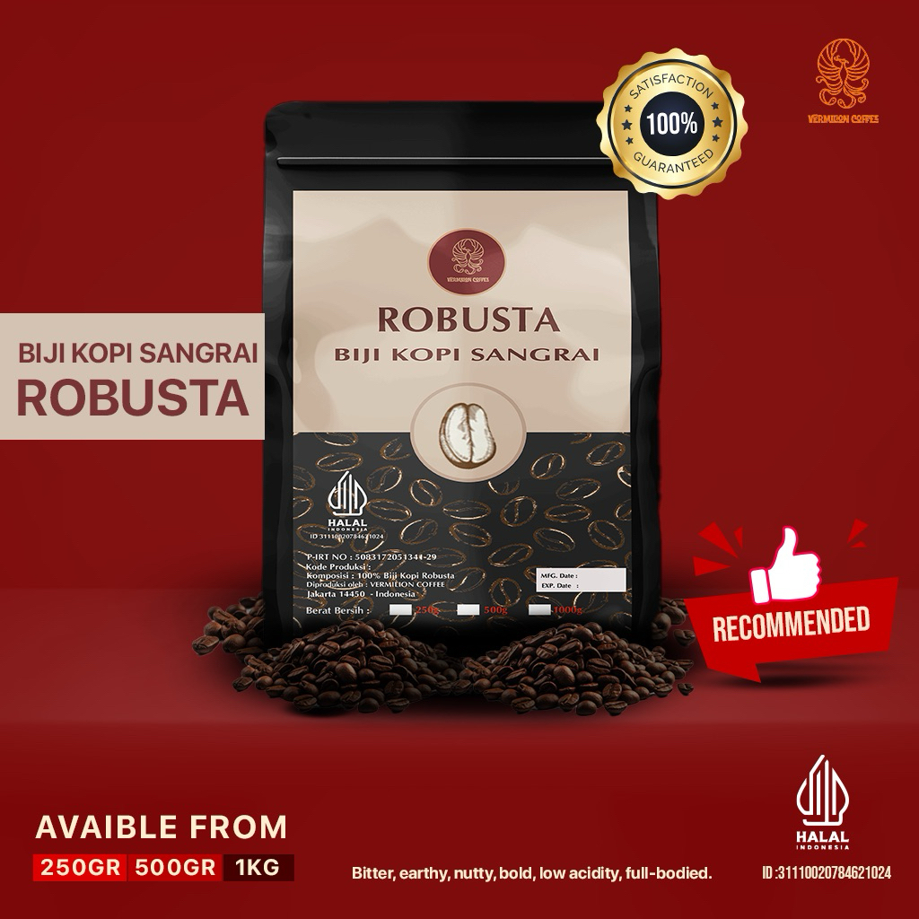 

Biji Kopi Robusta Vermilion Coffee