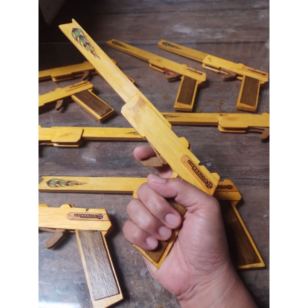 "NPC 01" Rubber band gun/tembakan gelang karet