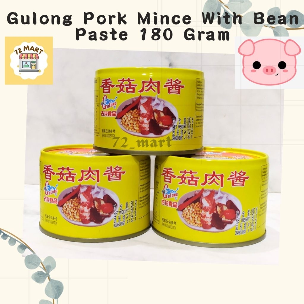 

Gulong Pork Mince With Bean Paste / Bak cio/ Bak ciu/Daging Babi cincang Dengan Pasta Kacang 180 Gram
