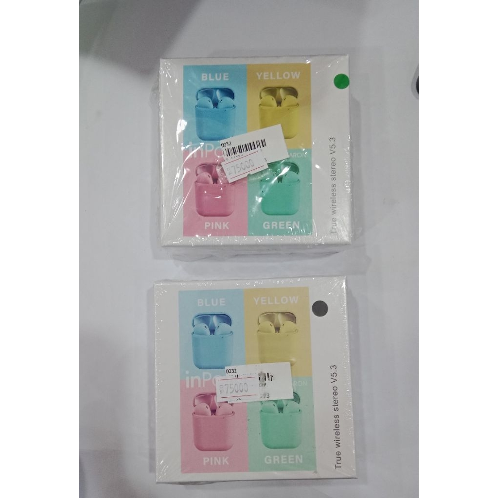 HEADSET BLUETOOTH INPODS 12 TWS  MACARON EARPHONE SIMPLE WARNA FOR ANDROID DAN IOS
