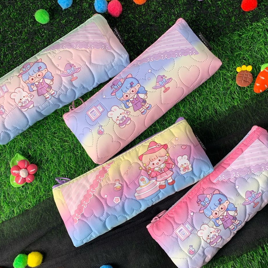 

Tempat Pensil Lucu Warna Pastel Korean Style Pencil Case Zhi Qi Wen Ju ZQ-8376