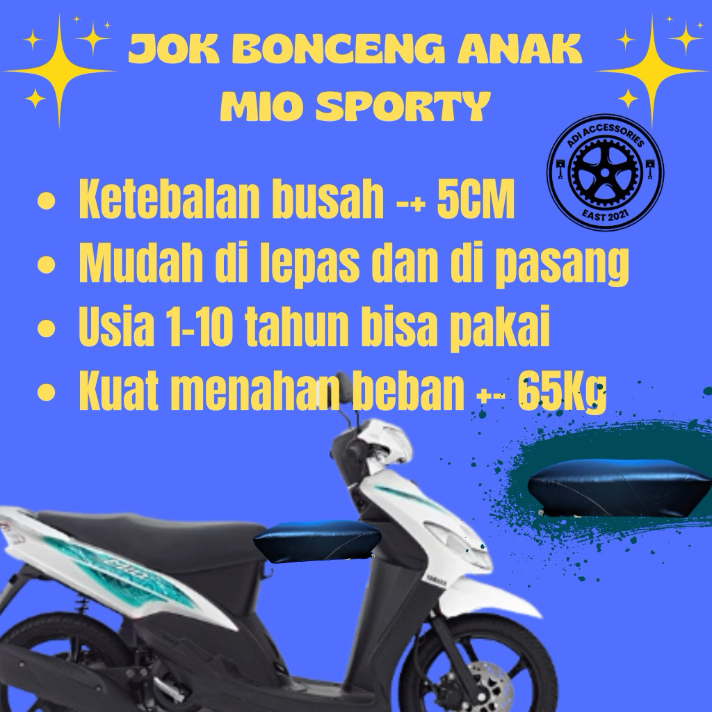 Jok Boncengan Anak Motor MIO SMILE & MIO SPORTY Kursi Dudukan Anak Matic