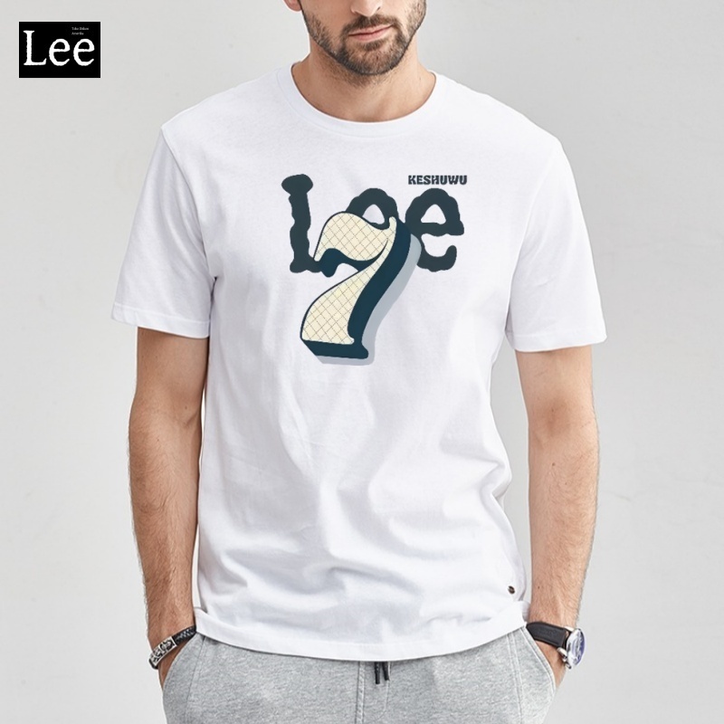 Kaos Pria Lee Terbaru, Desain Unik dengan Angka 7, Keren Abis