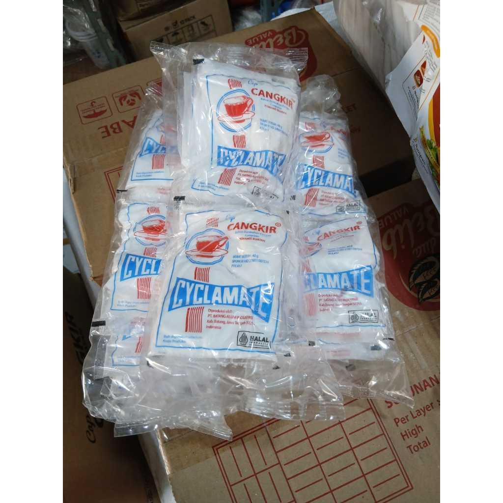

Sodium Pemanis Buatan 10pcs x 40gram Merk Cangkir Pemanis Buatan Sodium Cyclamate