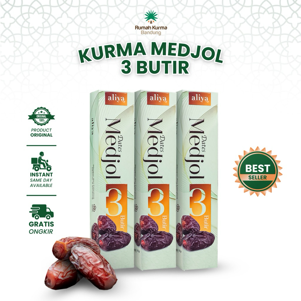 

Kurma Medjool 3 Butir Medjol Palestine Minipack Premium Isian Hampers Oleh Oleh Haji Umroh Aliya