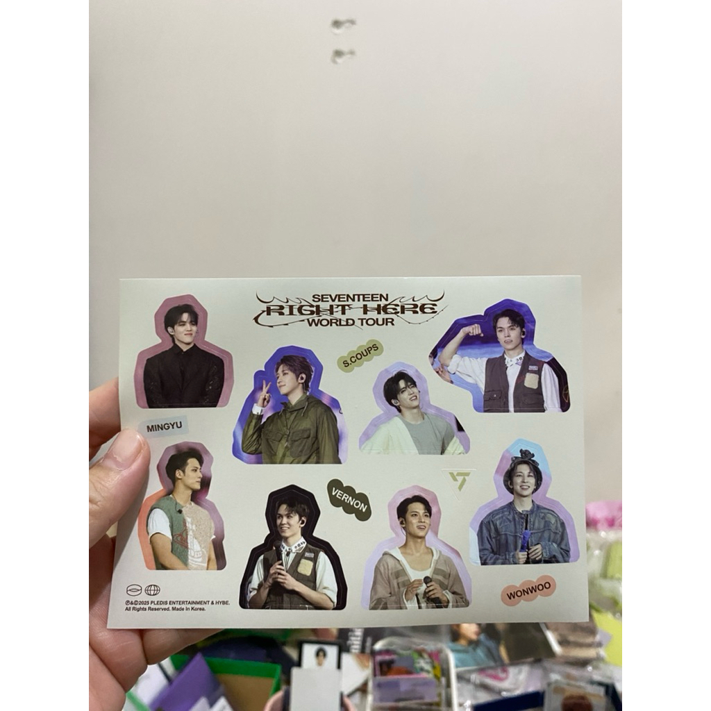 

SEVENTEEN RIGHT HERE WORLD TOUR IN GOYANG OFFICIAL STICKER PACK
