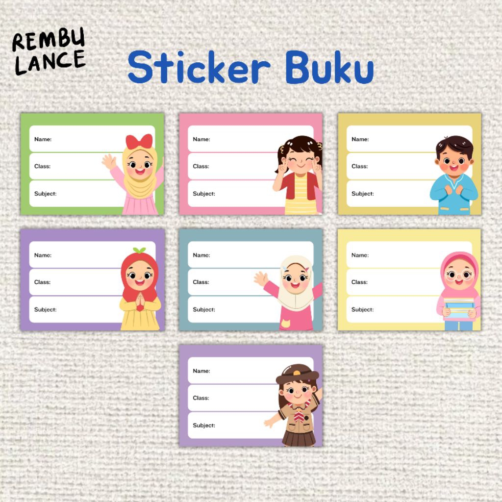 

Sticker Buku isi 10 - Rembulance - C