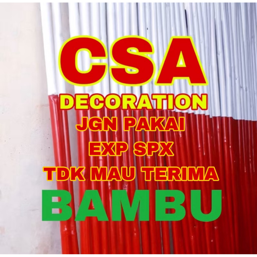 

TONGKAT BAMBU PRAMUKA MERAH PUTIH 160 CM
