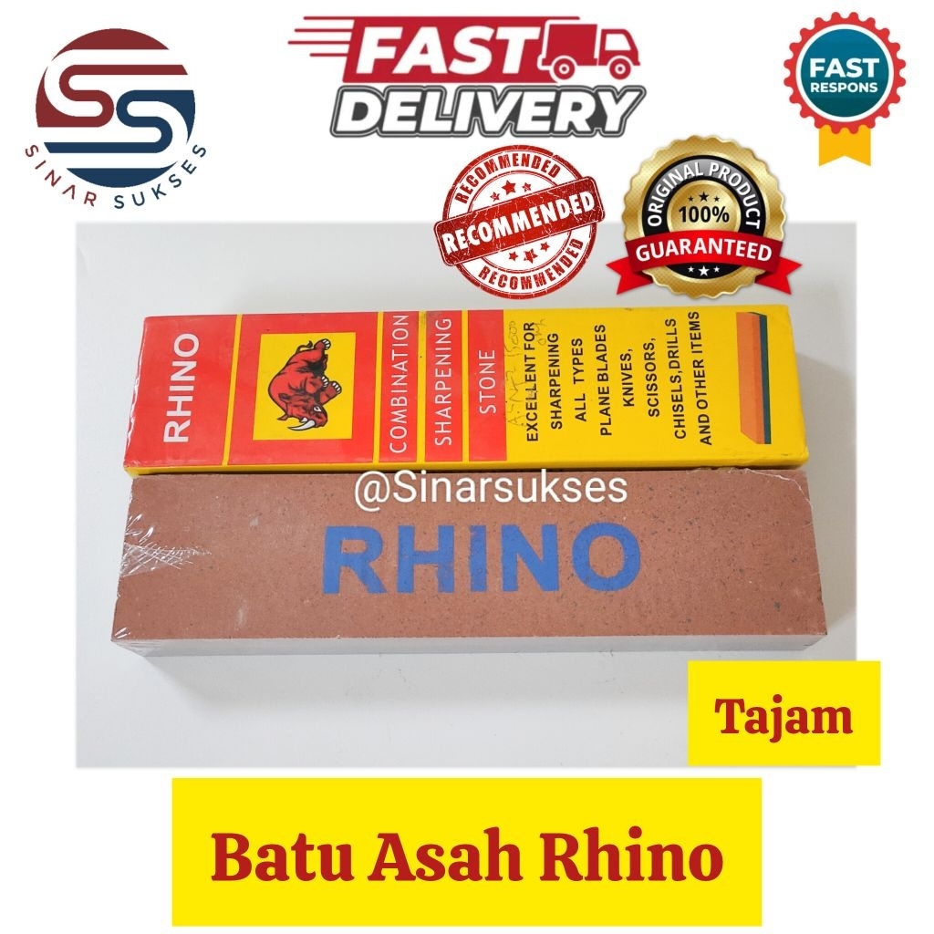Batu Asah Rhino/ Batu Asah Tajam / Batu Asah Pisau/ Batu Asah Murah