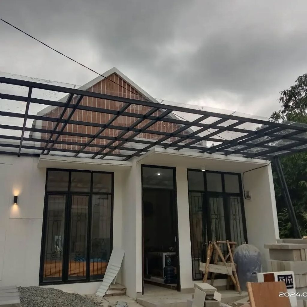 kanopi rumah,atap solarflat minimalis