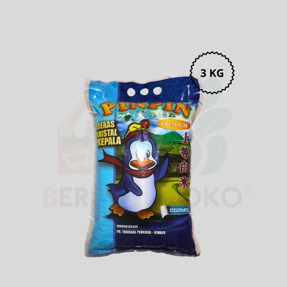 

Pinpin 3 Kg Beras Premium Kristal Kepala