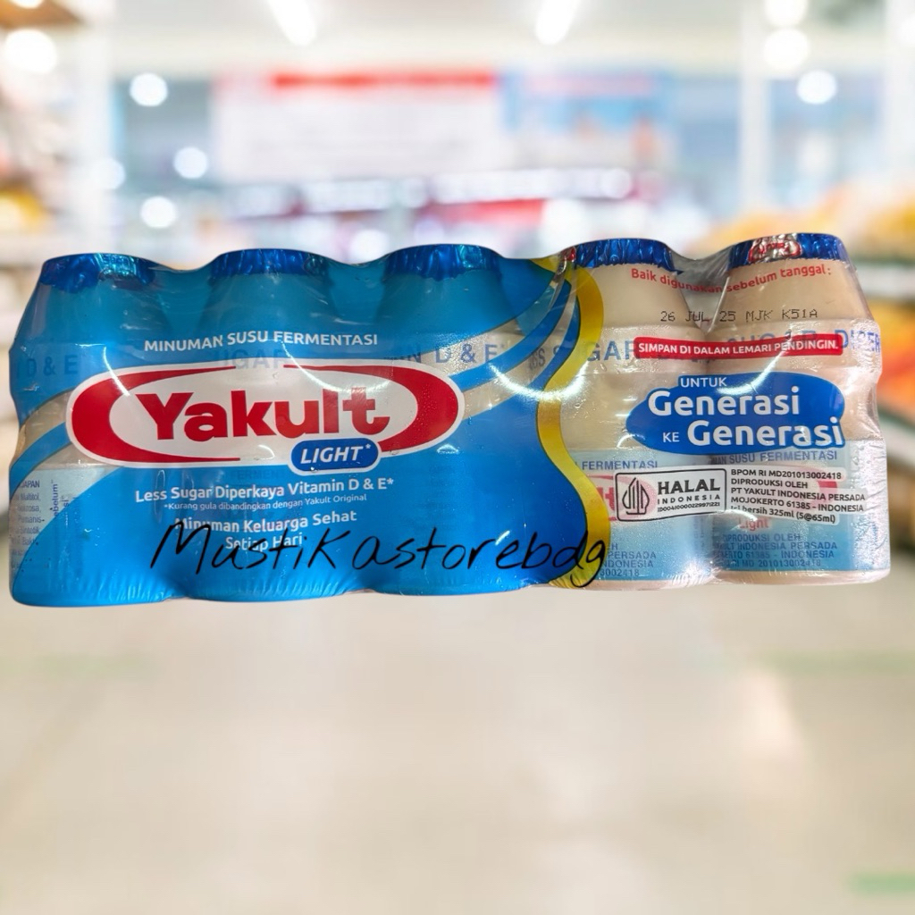 

Yakult Biru Light Less Sugar Isi 5 Botol
