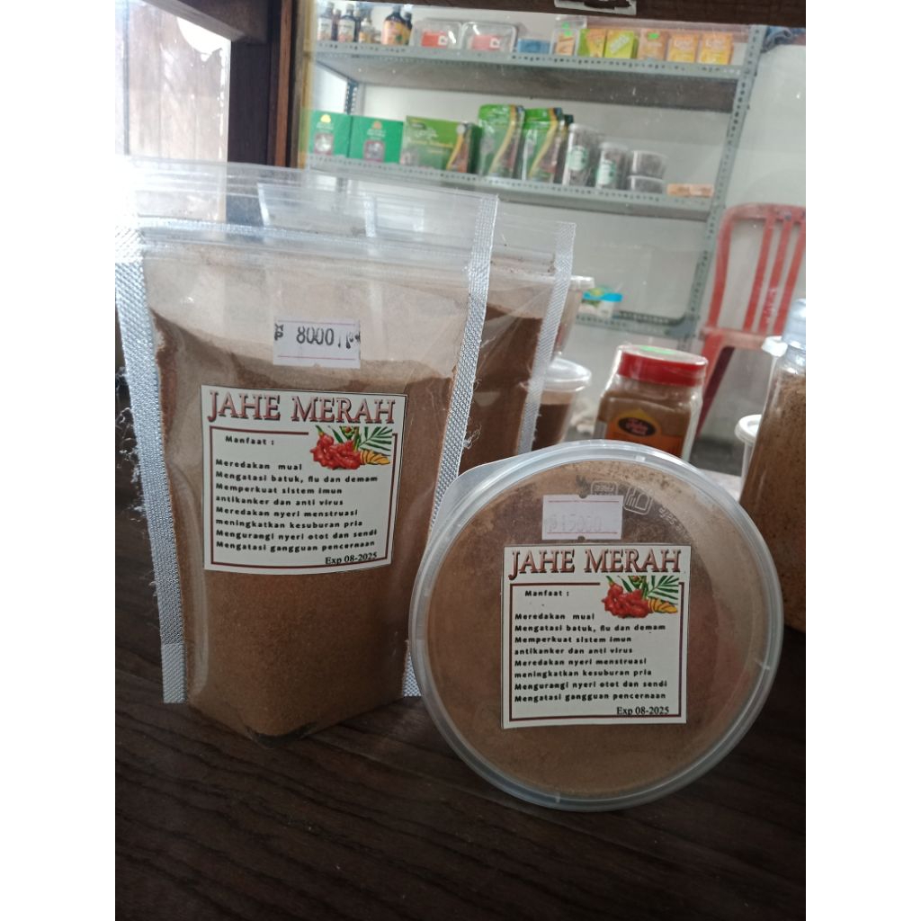 

BUBUK JAHE MERAH Organik MURNI