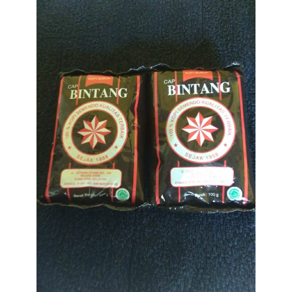 

Kopi Hitam Bubuk Cap Bintang Asli Semendo Kemasan 200 Gram
