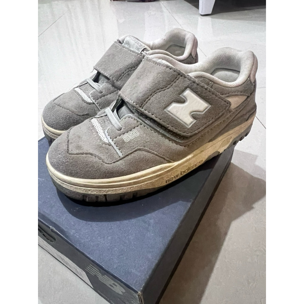 New Balance 550 NB Grey White Kids Preschool [PRELOVED]