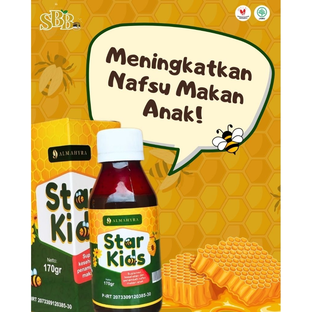 

(COD) Suplemen Madu StarKids Almahyra ASLI penambah nafsu makan anak | Membantu perkembangan otak anak